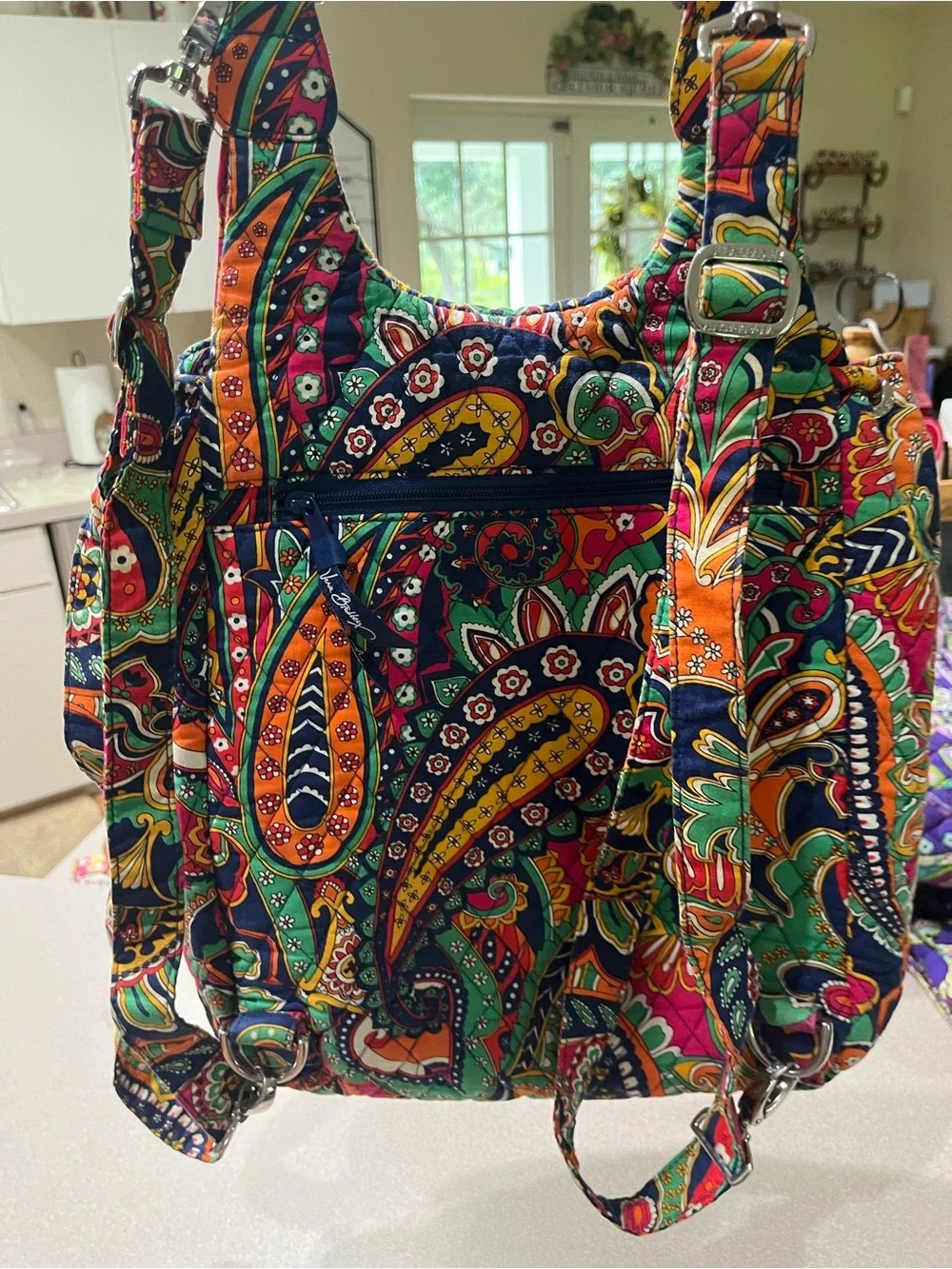 Vera Bradley Paisley Quilted Backpack